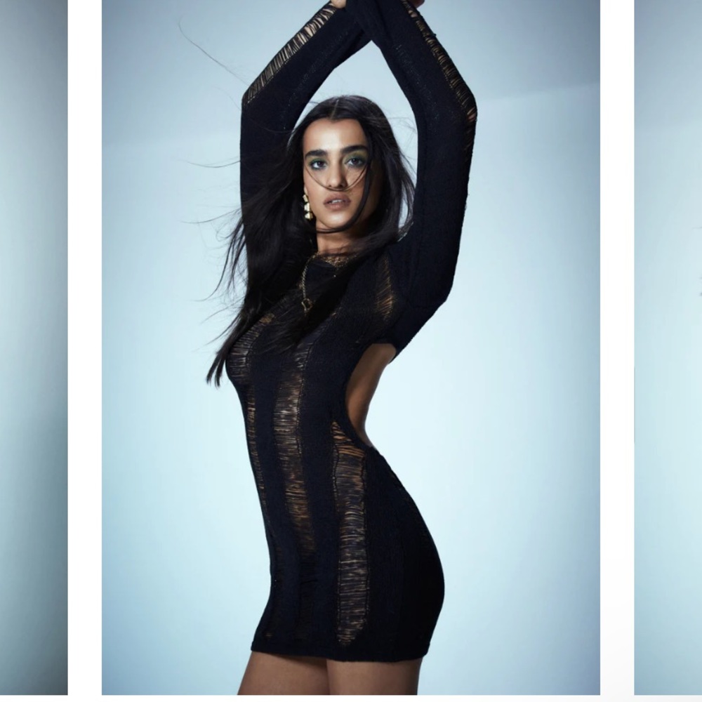 [SOLD] NWT Umbra shredded mini dress by Jaded London